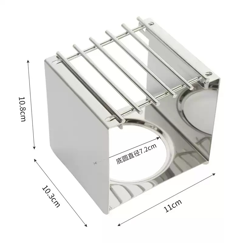 Outdoor Coffee Equipment - Soporte Cuadrado de Acero Inoxidable para