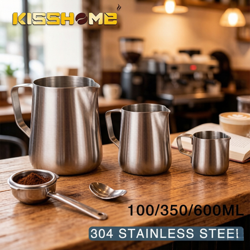 Milk Steaming Pitcher - Jarra de acero inoxidable para espumar