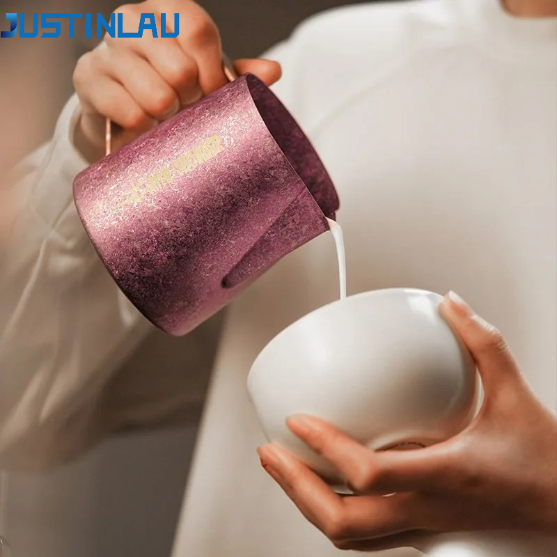 Milk Steaming Pitcher - Jarra de Leche de Titanio Puro