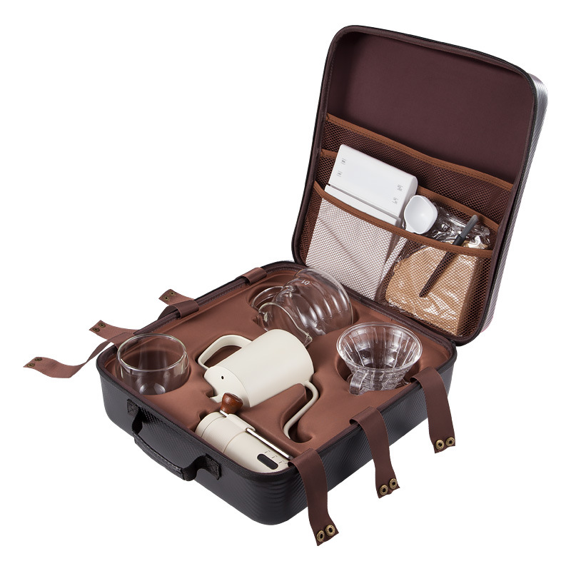 Coffee Equipment Kit - Juego de café combinado, molinillo manual,