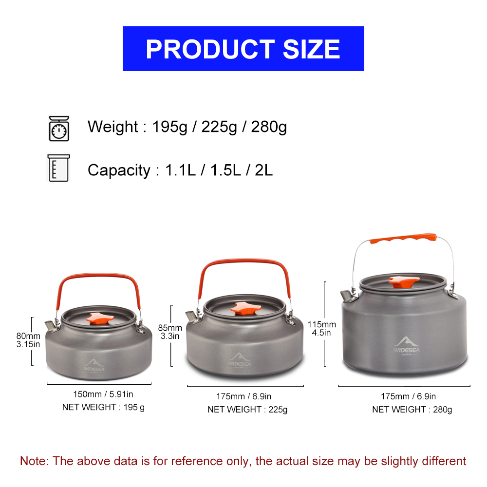 Wideea-hervidor de agua para a - Outdoor Coffee Equipment reseña y precio