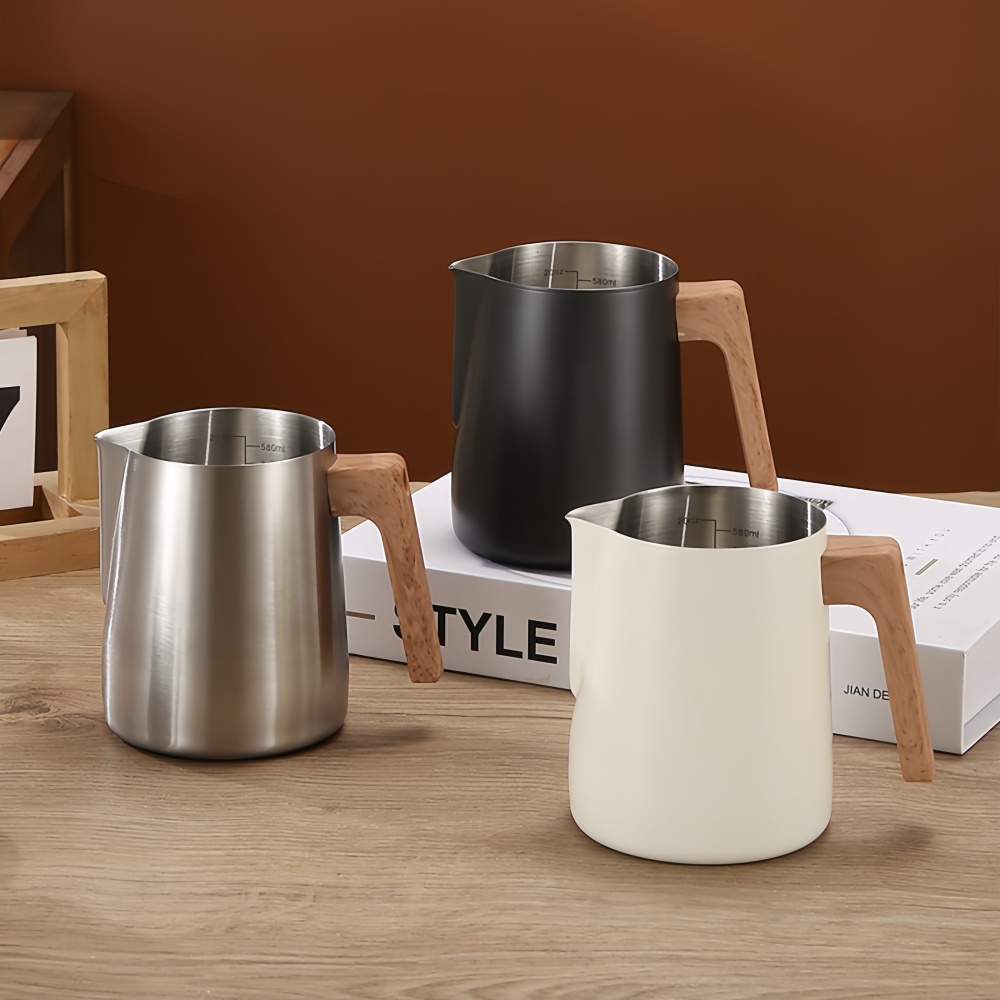 Jarra para espumar leche y caf - Milk Steaming Pitcher reseña y precio