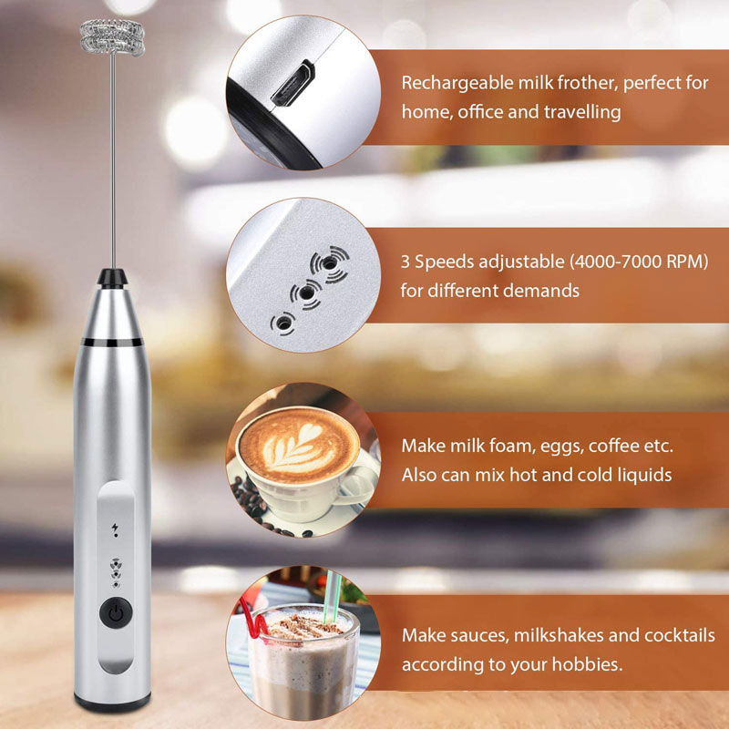 Mini batidora eléctrica de man - Milk Steaming Pitcher reseña y precio