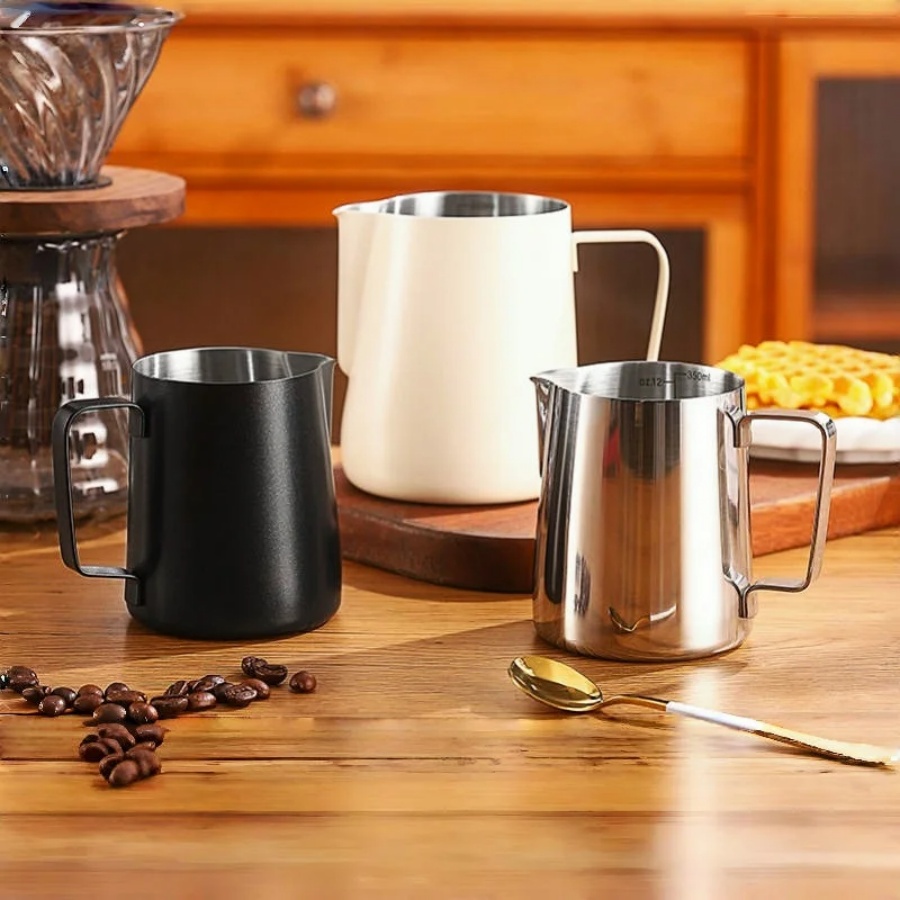 Jarra para espumar leche y caf - Milk Steaming Pitcher reseña y precio