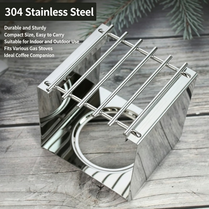 Soporte Cuadrado de Acero Inox - Outdoor Coffee Equipment reseña y precio