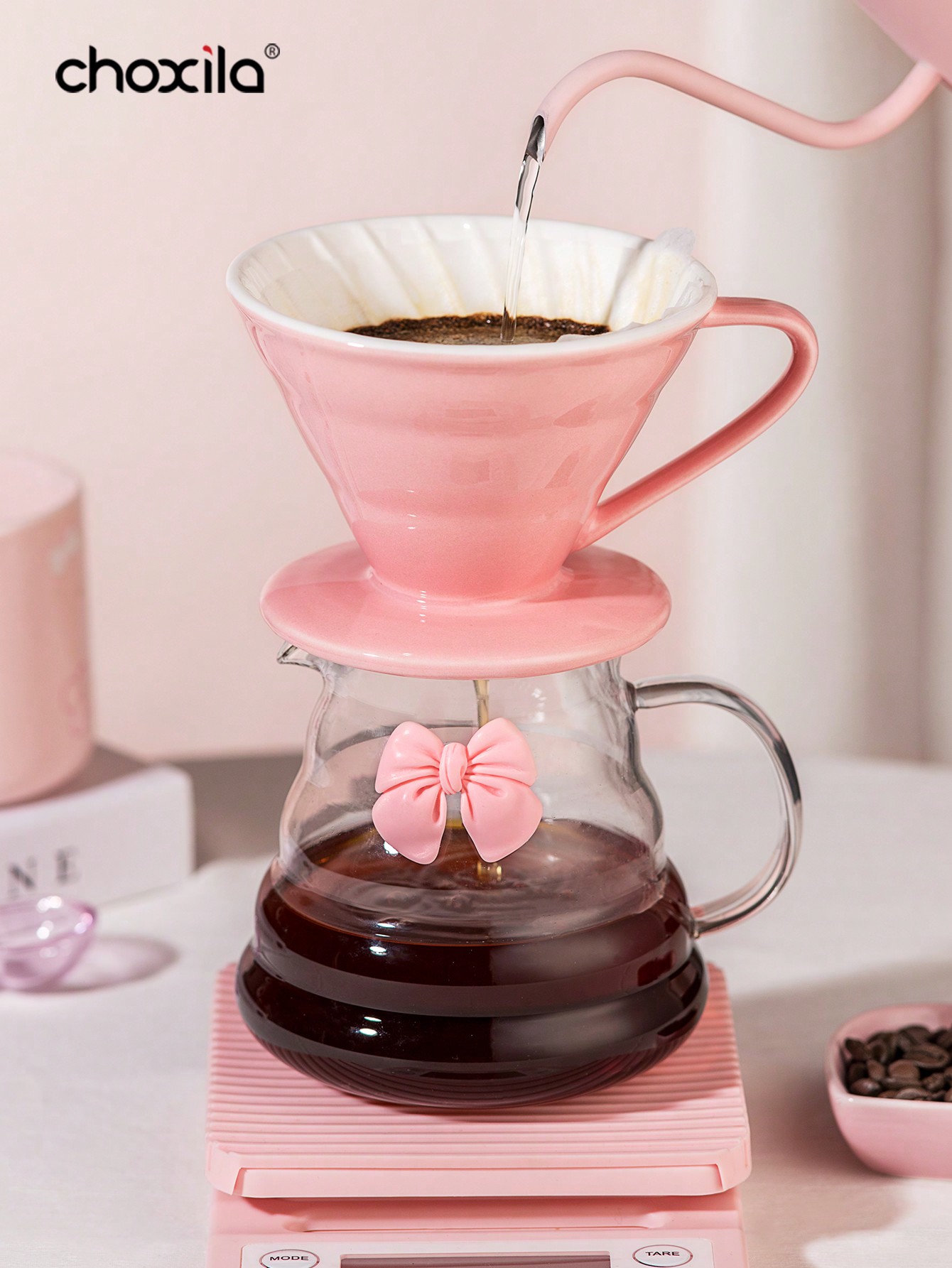 1 Juego de café rosa para vert - Coffee Equipment Kit reseña y precio