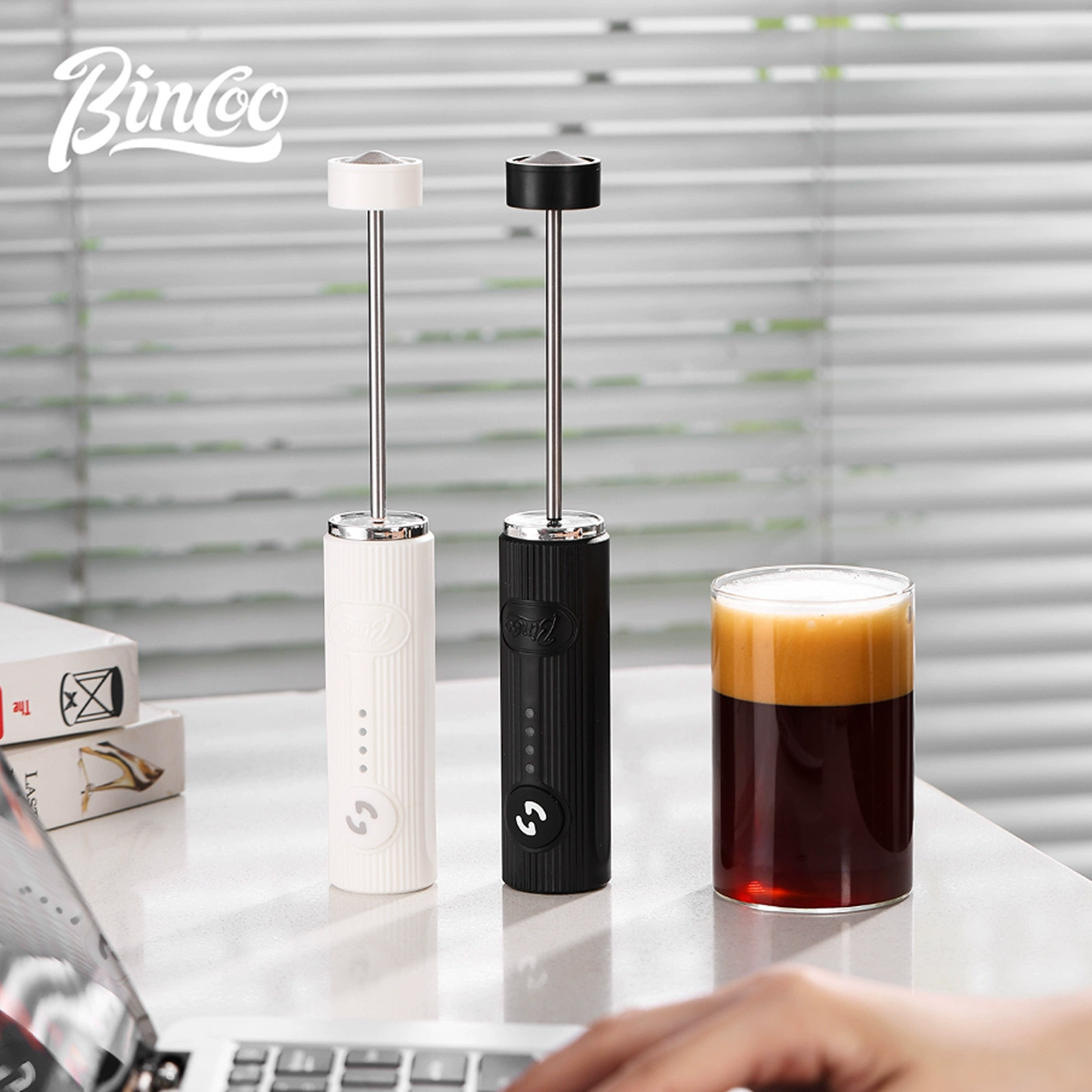 BINCOO-espumador de café eléct - Milk Steaming Pitcher reseña y precio